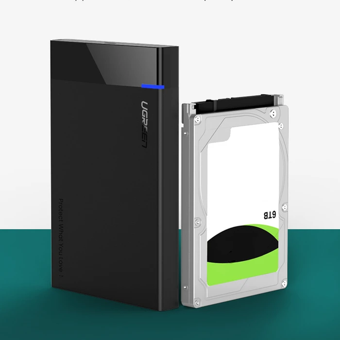 UGREEN US221 HDD/SSD External Case 2,5 SATA 6TB USB-C 3.0 black