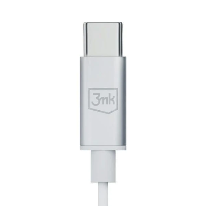 3MK Wired Earphones USB-C white