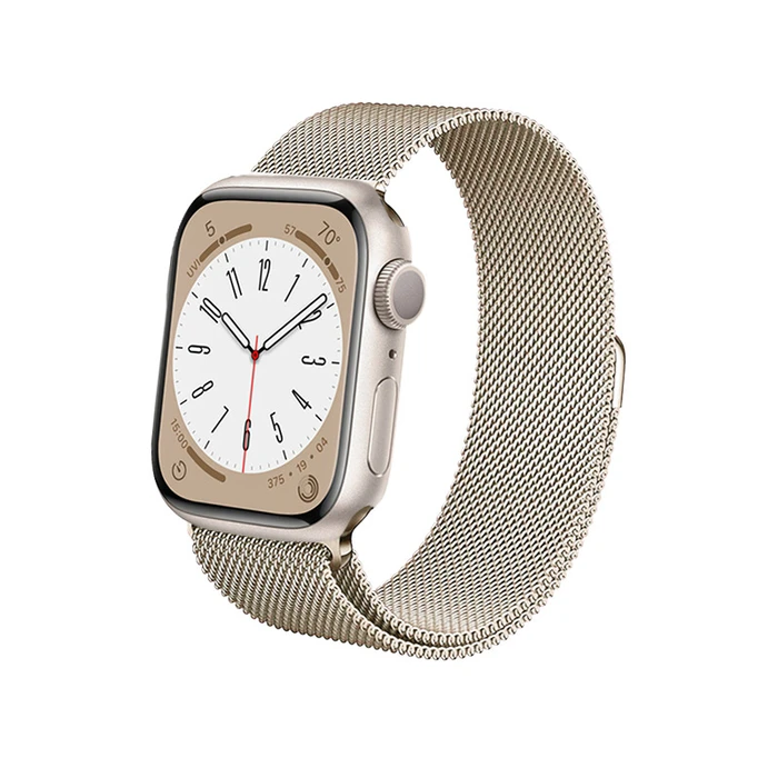 Bracelet strap Crong Milano Steel Apple Watch 38/40/41/42 mm (champagne)