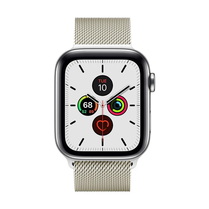 Bracelet strap Crong Milano Steel Apple Watch 38/40/41/42 mm (champagne)