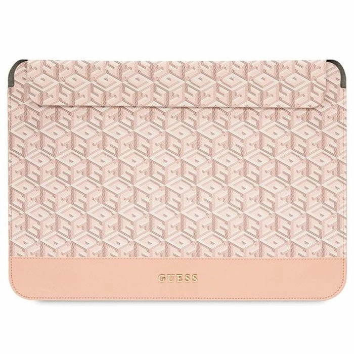 Guess Sleeve GUCS14HGCFSEP 14 inch pink GCube Stripes