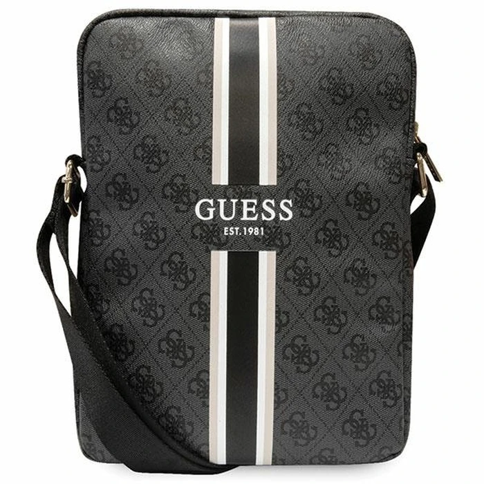 Guess GUTB10P4RPSK 10 inch black 4G Stripes Tablet Bag