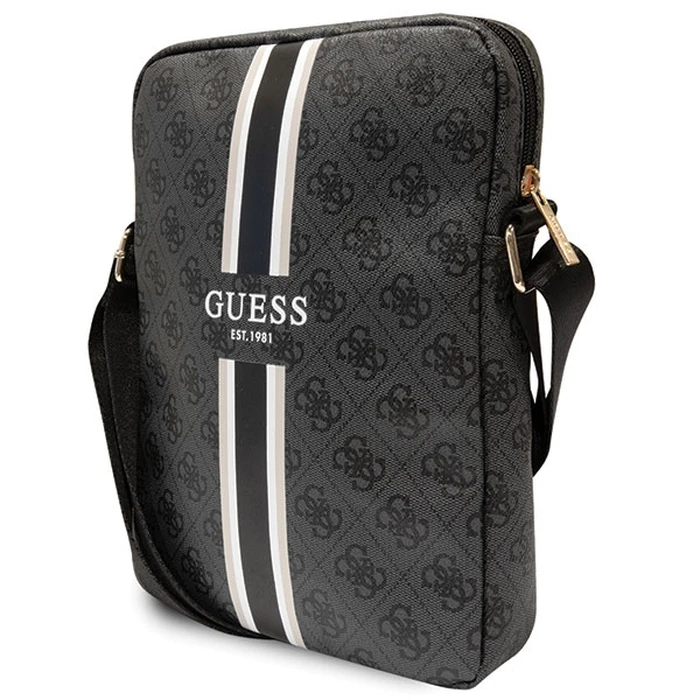 Guess GUTB10P4RPSK 10 inch black 4G Stripes Tablet Bag