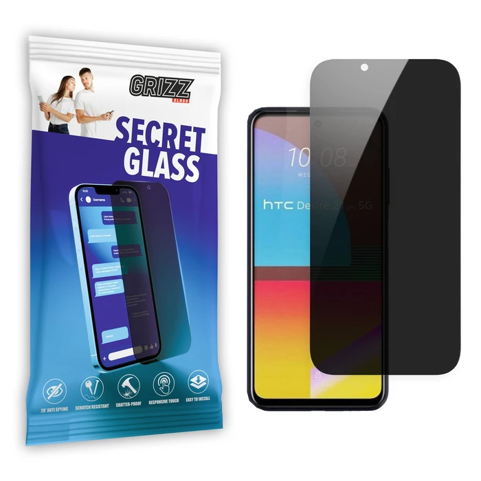 GrizzGlass Matte SecretGlass HTC Desire 22 Pro