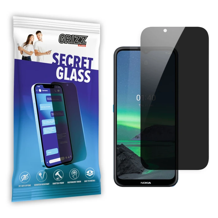 GrizzGlass Matte SecretGlass Nokia 1.4