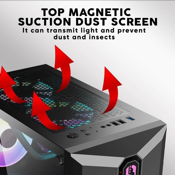 Κουτί Η/Υ Armaggeddon With 3 Argb Fans Tritron Pro 300 White