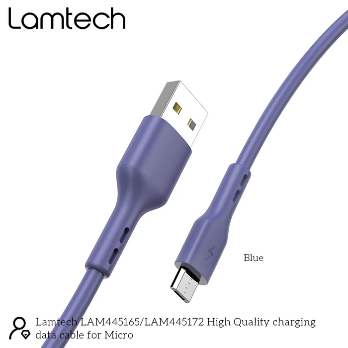 Καλώδιo USB Lamtech Data Micro 1m BLUE
