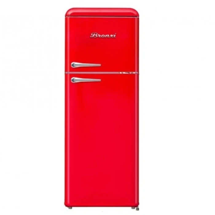 Bronxi Retro Double Door Refrigerator BX-1790 RD 244Lt Red