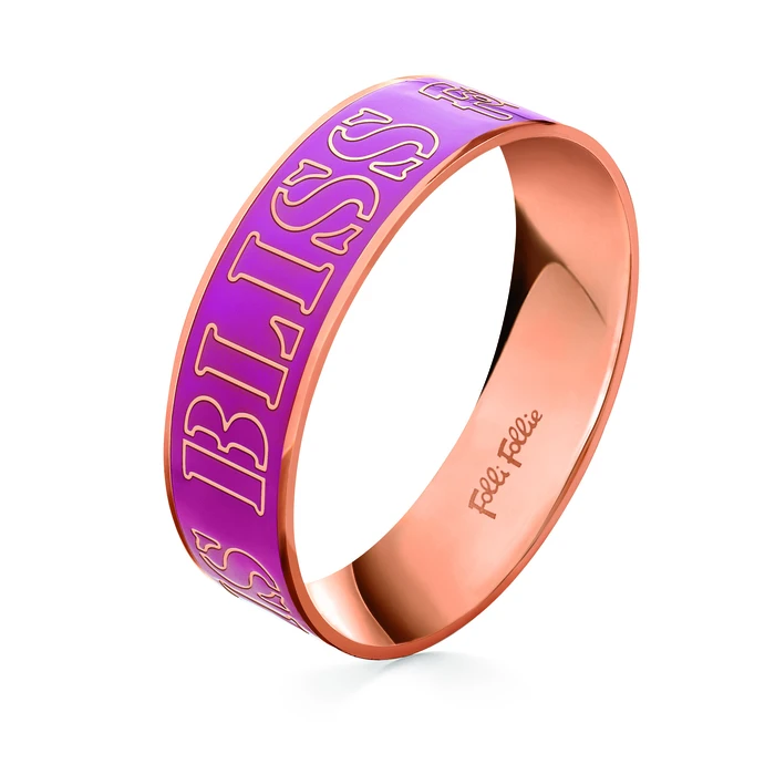 Γυναικείο Βραχιόλι Folli Follie 3B13T016Rd (16cm) από Ατσάλι Purple