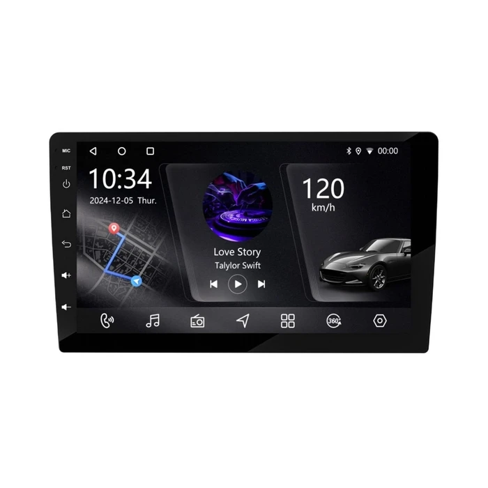 VenCore 3236-10005-0604B2 - Οθόνη Multimedia Android 15 9" IPS PX5S Octa‑Core 2GB/32GB με Πρόσοψη, CarPlay, Android Auto και Υποστήριξη 360° για Range Rover 2002-2009 - Μαύρο