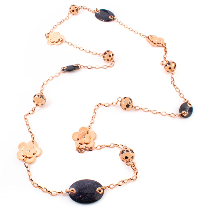 Γυναικείο Κολιέ Folli Follie 3N0T044Rm (55cm) από Ατσάλι Pinkish