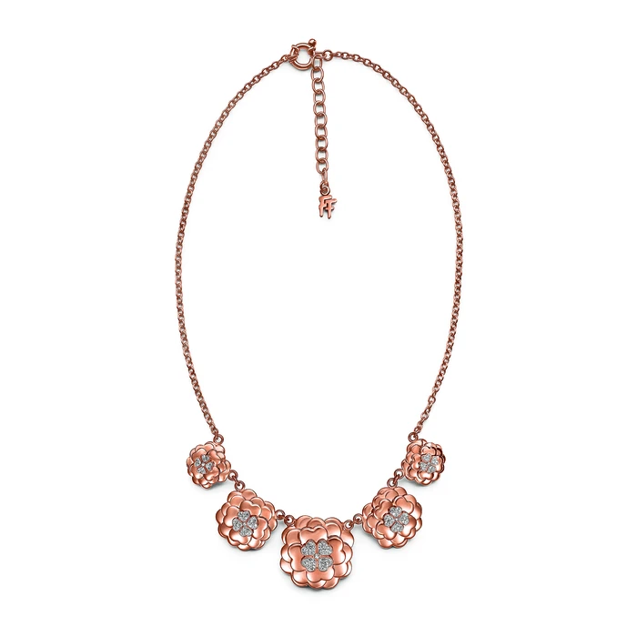 Γυναικείο Κολιέ Folli Follie 3N14T028Rc (45cm) από Ατσάλι Pinkish