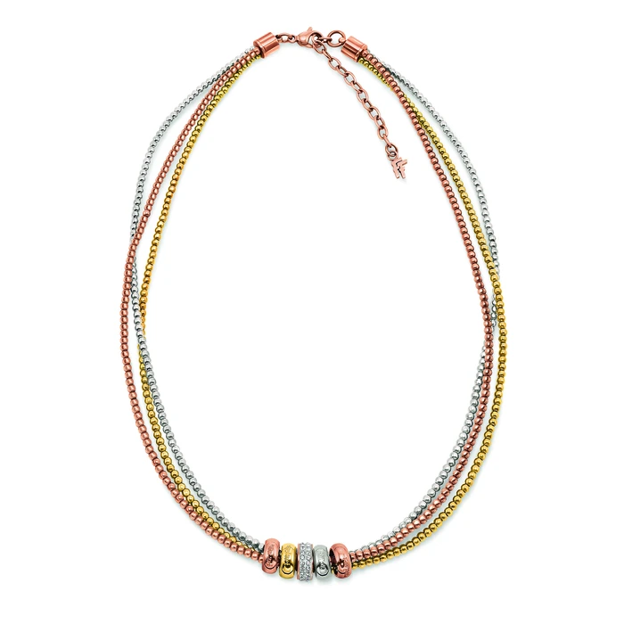 Γυναικείο Κολιέ Folli Follie 3N15T008Ryc (42cm) Επιχρύσωση Multicolored