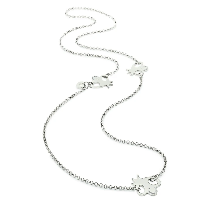 Γυναικείο Κολιέ Folli Follie 3N1F034C110 (45cm) από Ατσάλι Silver