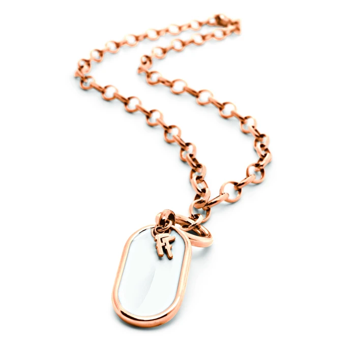 Γυναικείο Κολιέ Folli Follie 3N1T013Rw70 (30cm) από Ατσάλι Pink