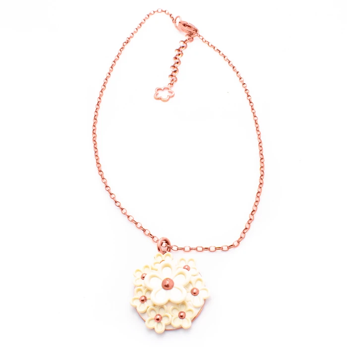 Γυναικείο Κολιέ Folli Follie 3N1T043Rw (27cm) από Ατσάλι Pinkish