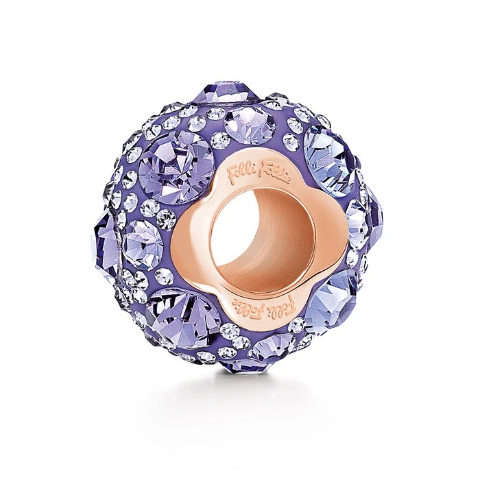Γυναικείο Charm Folli Follie 3P13T018Rx (1cm) από Ασήμι Violet