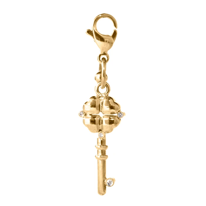 Γυναικείο Charm Folli Follie 3P1T009Rc (3cm) από Ασήμι Golden