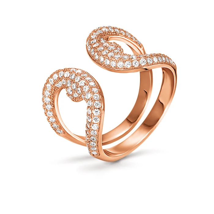Γυναικείο Δαχτυλίδι Folli Follie 3R15S059Rc-56 (56) από Ατσάλι Pink