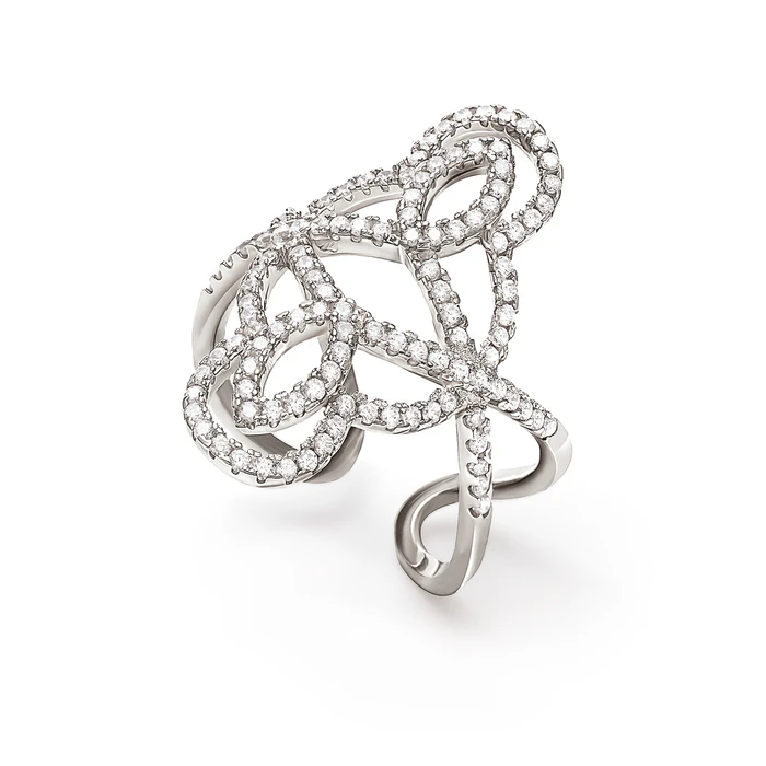 Γυναικείο Δαχτυλίδι Folli Follie 3R15S077C-54 (54) από Ατσάλι Silver