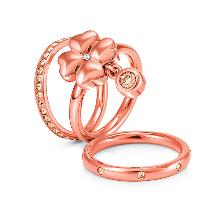 Γυναικείο Δαχτυλίδι Folli Follie 3R15T006Ryc50 (50) από Ατσάλι Pink