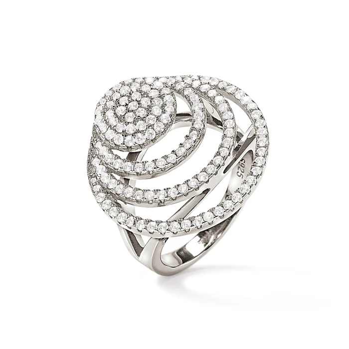 Γυναικείο Δαχτυλίδι Folli Follie 3R17S034C-52 (52) από Ατσάλι Silver