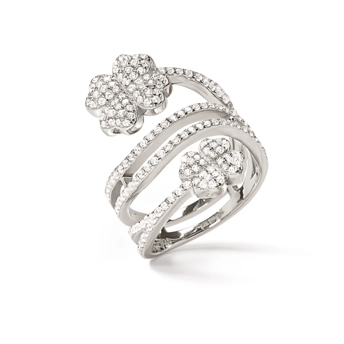 Γυναικείο Δαχτυλίδι Folli Follie 3R17S048C-52 (52) από Ατσάλι Silver