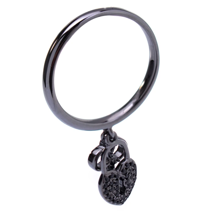 Γυναικείο Δαχτυλίδι Folli Follie 3R17S058Kk-50 (50) από Ατσάλι Black