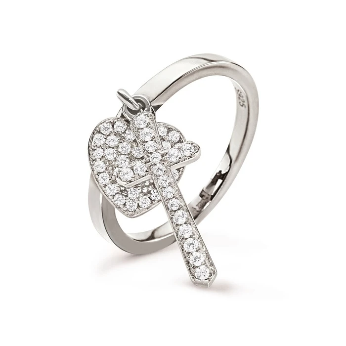 Γυναικείο Δαχτυλίδι Folli Follie 3R17S060C-52 (52) από Ασήμι Silver