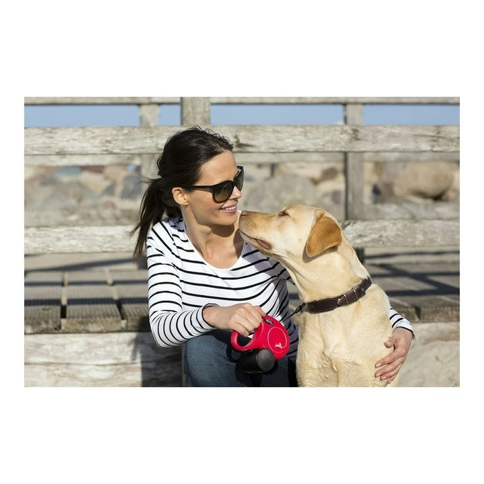 Λουρί Σκύλου Flexi New CLASSIC 5m Ροζ Μέγεθος S