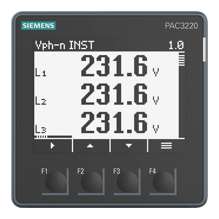 Siemens SENTRON 7KM3220-0BA01-1DA0 PAC3220 Network Parameter Energy Meter (Modbus TCP/IP, Webserver)