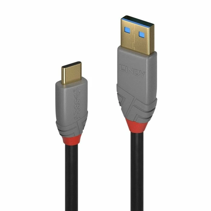 Καλώδιο USB A σε USB-C Lindy 36910 50 cm Μαύρο