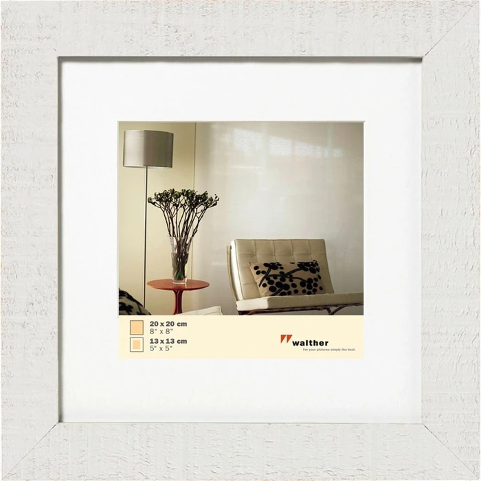 Κορνίζες τοίχου Walther Home 20x20 Wood polar white HO220V