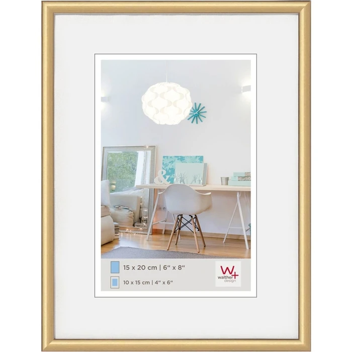 Κορνίζα τοίχου Walther Design New Lifestyle 15x20 Resin Gold KV520G