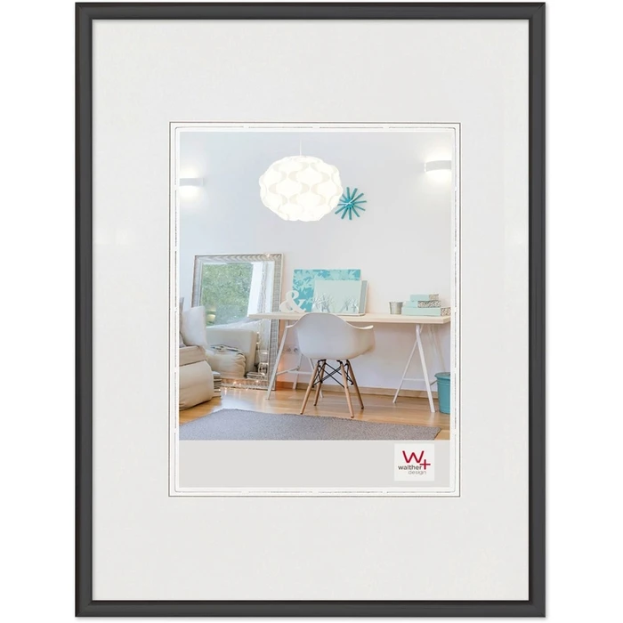 Κορνίζα τοίχου Walther Design New Lifestyle KV824B 18x24 cm μαύρη