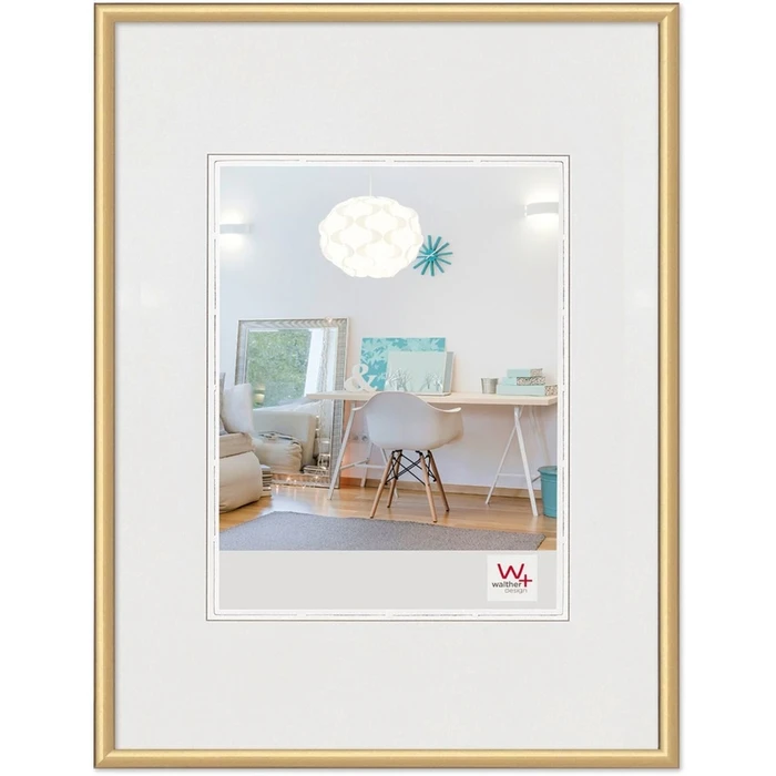 Κορνίζες τοίχου Walther New Lifestyle 18x24 Resin gold KV824G
