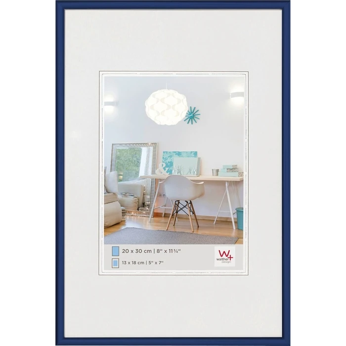Κορνίζα τοίχου Walther New Lifestyle 20x30 Resin μπλε KV030L