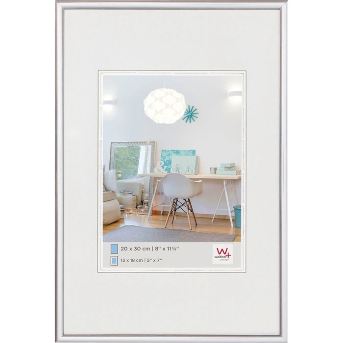 Κορνίζα Τοίχου Walther New Lifestyle 20x30 Resin Silver KV030S