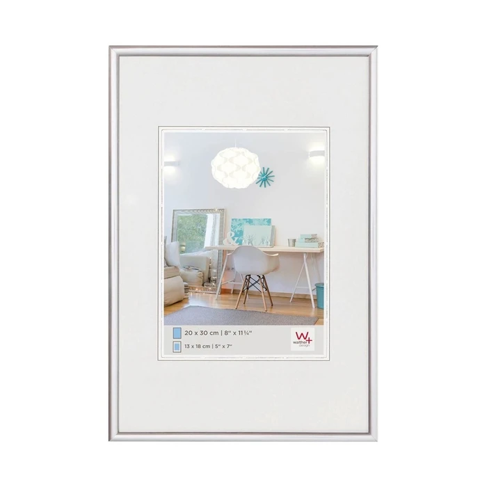 Κορνίζα Τοίχου Walther New Lifestyle 20x30 Resin Silver KV030S