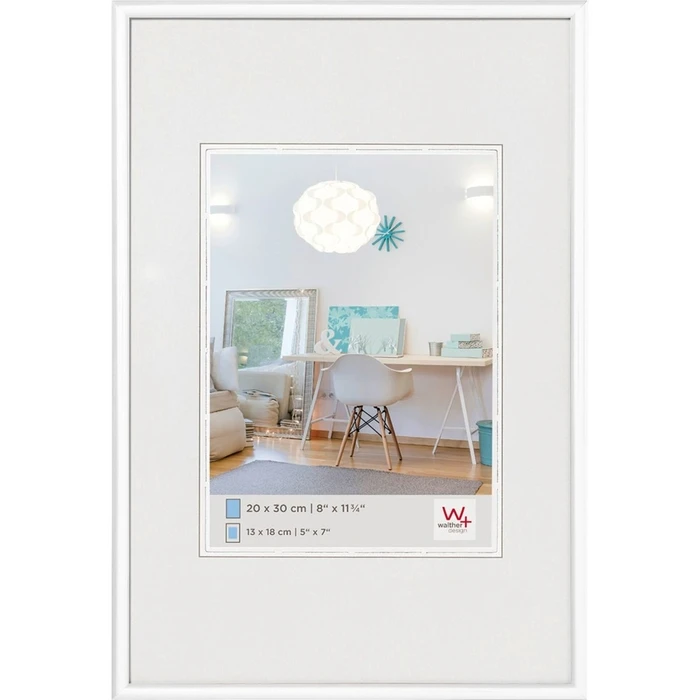 Walther Κορνίζες τοίχου New Lifestyle 20x30 Resin white KV030W