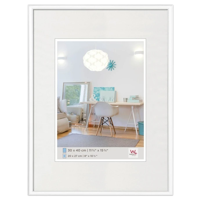 Κορνίζα τοίχου Walther New Lifestyle 30x40 Resin White KV040W