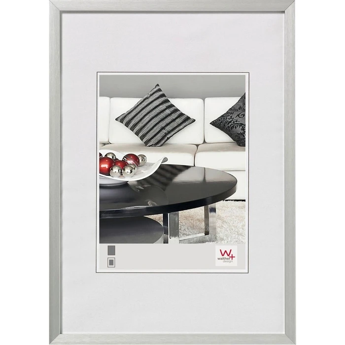 Κορνίζα Τοίχου Walther Chair 13x18 Aluminum Silver AJ318S
