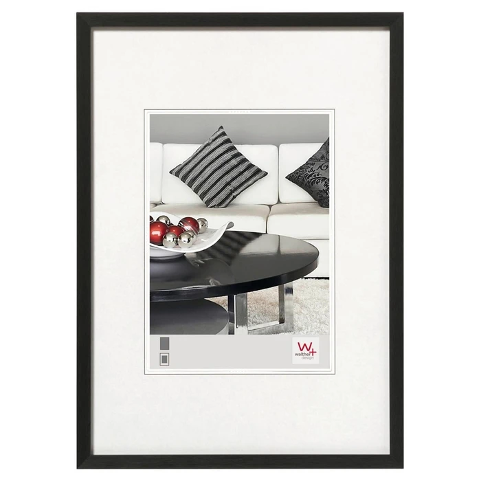 Κορνίζα τοίχου Walther Chair DIN A4 21x29,7 Αλουμίνιο Μαύρο AJ130B
