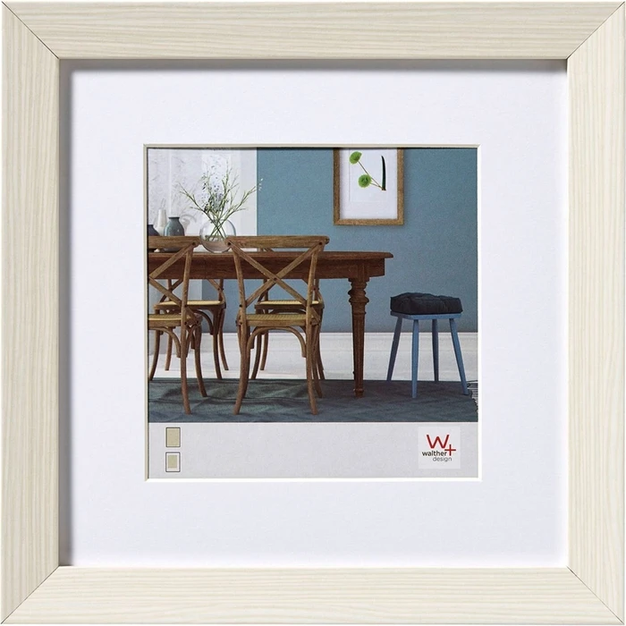 Κορνίζες τοίχου Walther Fiorito white 30x30 Wood incl. Passepartout EF330W