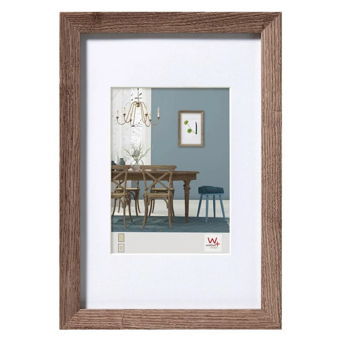 Κορνίζες τοίχου Walther Design Fiorito walnut 20x30 Wood incl. Passepartout EF030N