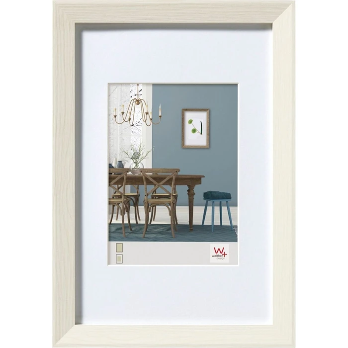 Κορνίζα τοίχου Walther Fiorito White 30x45 Wood incl. Passepartout EF045W