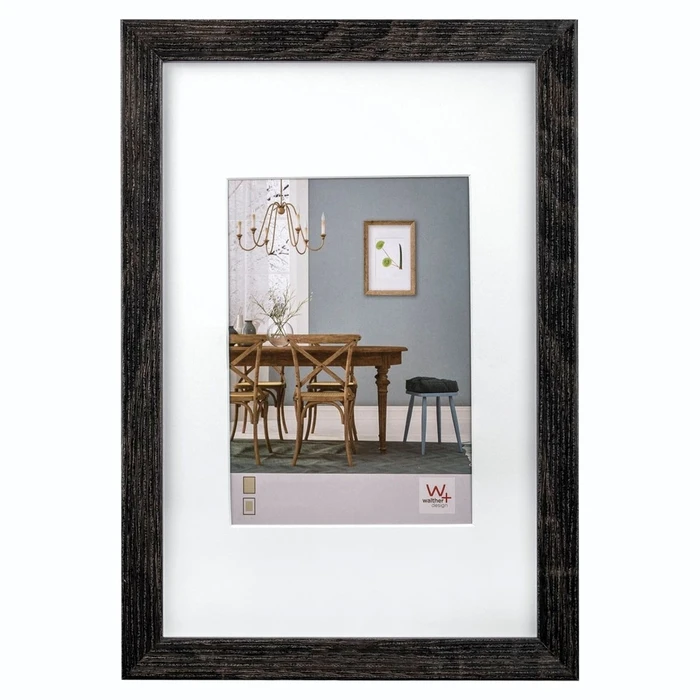 Κορνίζα τοίχου Walther Fiorito dark grey 30x40 Wood incl. Passepartout EF040D