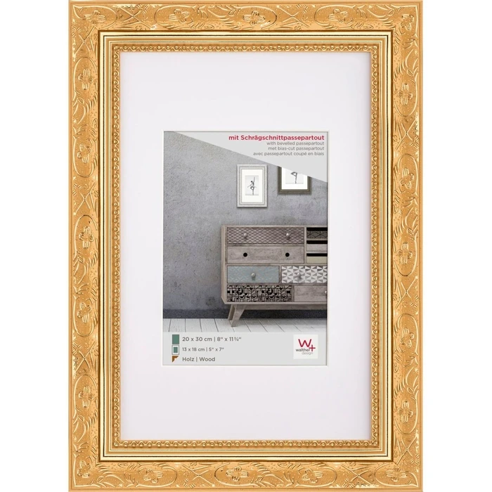 Κορνίζες τοίχου Walther Barock 20x30 Wood gold CR030G