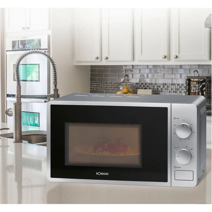 Φούρνος μικροκυμάτων Bomann MW 6014 CB silver