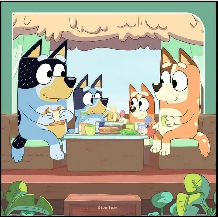 Σετ 3 Παζλ Bluey Ravensburger 05685 147 Τεμάχια